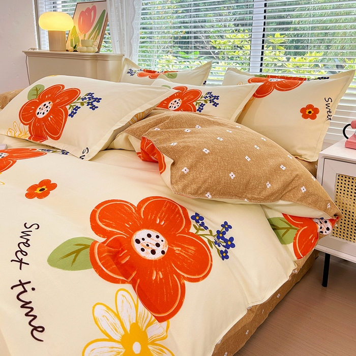 91家纺网 家纺一手货源 找家纺 曼璐家纺 2025新款加厚磨毛植物羊绒单被套直播爆款被套单件 孤芳自赏