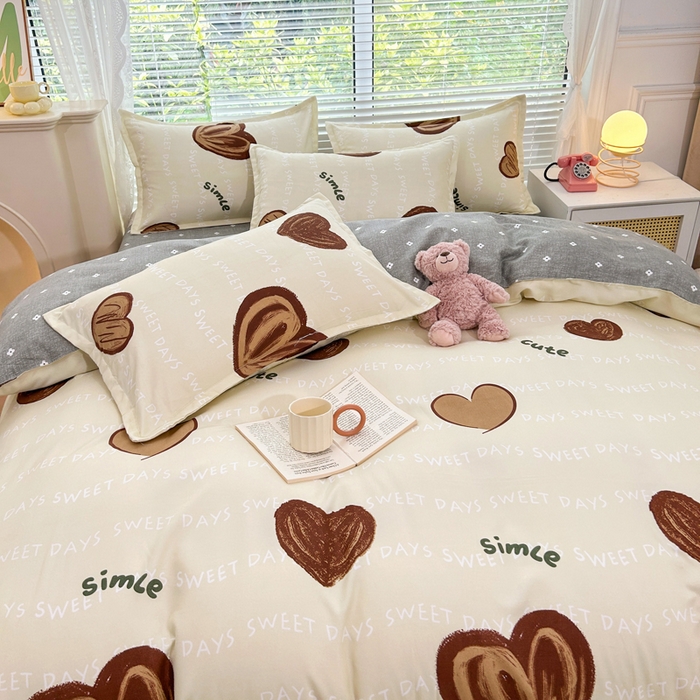 91家纺网 家纺一手货源 找家纺 曼璐家纺 2025新款加厚磨毛植物羊绒单被套直播爆款被套单件 怦然心动