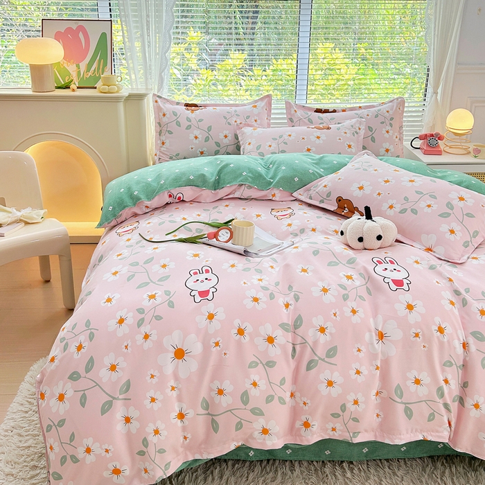 91家纺网 家纺一手货源 找家纺 曼璐家纺 2025新款加厚磨毛植物羊绒单被套直播爆款被套单件 哈基米