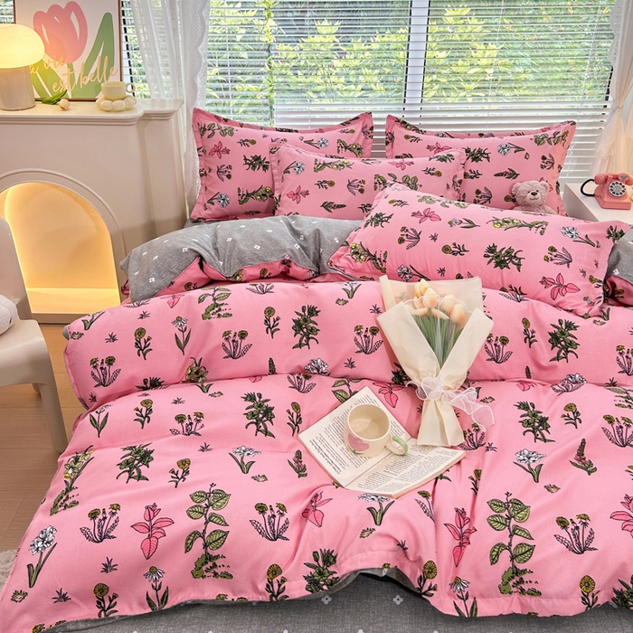 91家纺网 家纺一手货源 找家纺 曼璐家纺 2025新款加厚磨毛植物羊绒单被套直播爆款被套单件 花漾