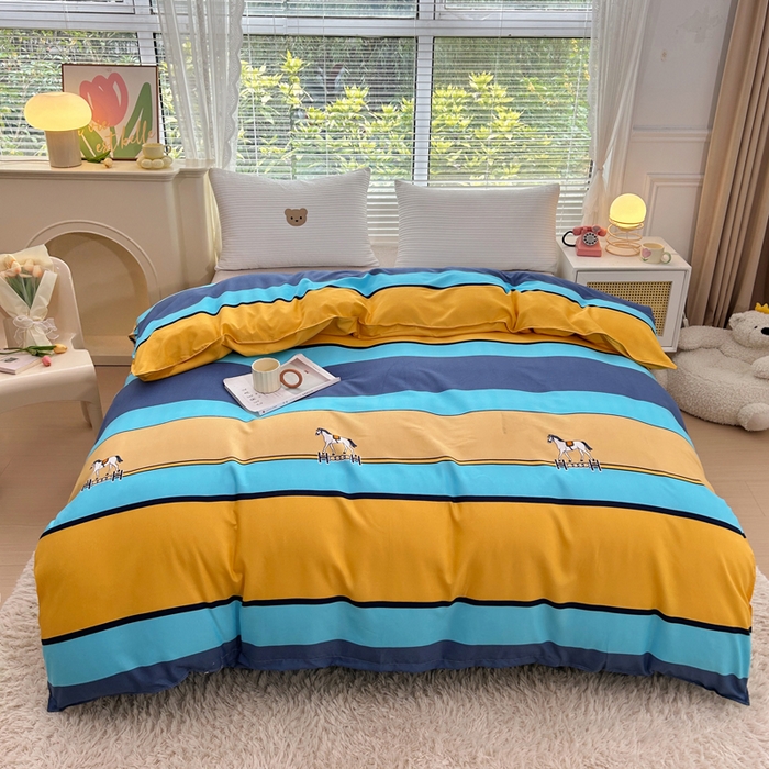 91家纺网 家纺一手货源 找家纺 曼璐家纺 2025新款加厚磨毛植物羊绒单被套直播爆款被套单件 多巴胺