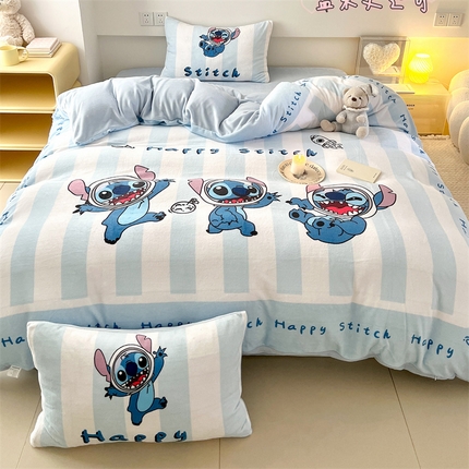 91家纺网 家纺一手货源 找家纺 （总）顾里家纺 2023新款大版宝宝绒套件-迪士尼款