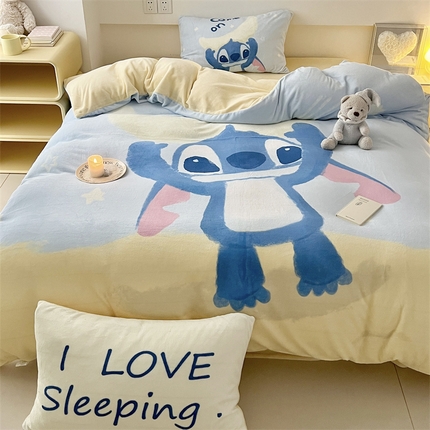 91家纺网 家纺一手货源 找家纺 （总）顾里家纺 2023新款大版宝宝绒套件-迪士尼款