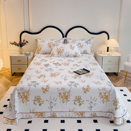 小时代 2023新款全棉印花床盖 如梦花季