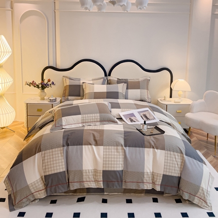 91家纺网 家纺一手货源 找家纺 小时代 2023新款全棉印花床盖四件套 伯格 