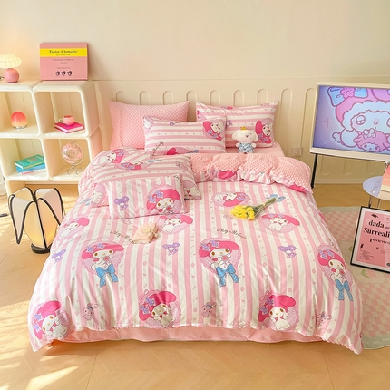 91家纺网 家纺一手货源 找家纺 （总）麦伦家居 2023秋冬新品多功能床品全棉豆豆绒套件系列 四件套