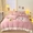 91家纺网 家纺一手货源 找家纺 星尚家纺 2023新款230g全消光A类牛奶绒四件套-郁金香 淡雅粉