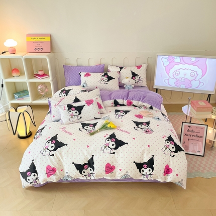 91家纺网 家纺一手货源 找家纺 （总）麦伦家居 2023秋冬新品多功能床品全棉豆豆绒套件系列 四件套