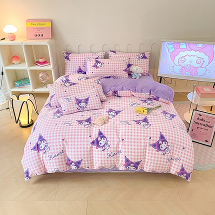 91家纺网 家纺一手货源 找家纺 （总）麦伦家居 2023秋冬新品多功能床品全棉豆豆绒套件系列 四件套