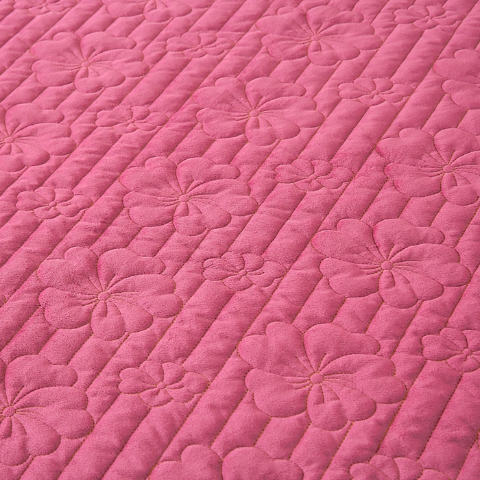 91家纺网 家纺一手货源 找家纺 新款水晶绒加厚保暖床头罩-盛世花颜 盛世花颜-豆沙