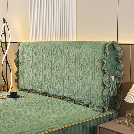 91家纺网 家纺一手货源 找家纺 （总）新款水晶绒加厚保暖床头罩-盛世花颜