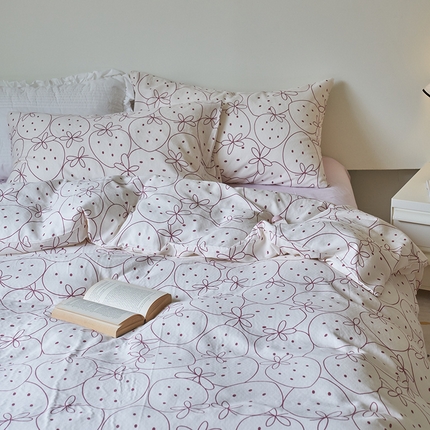 91家纺网 家纺一手货源 找家纺 （总）窝米 2023秋季新品全棉双层纱四件套系列