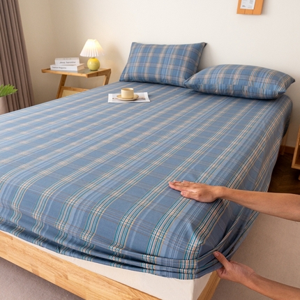 91家纺网 家纺一手货源 找家纺 （总）无印风全棉床笠磨毛床笠纯棉床笠床垫保护套【量大优惠】