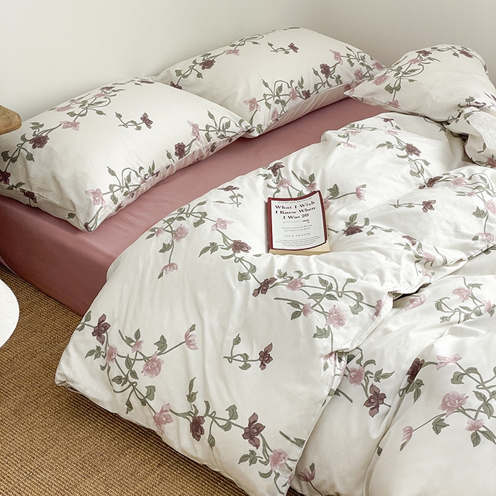 91家纺网 家纺一手货源 找家纺 窝米 2024春季新品13370全棉四件套系列 镜生