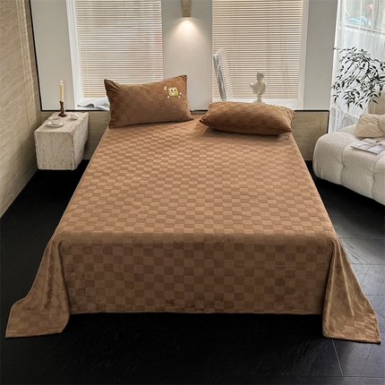 91家纺网 家纺一手货源 找家纺 （总）洋铭区（原狠狠爱） 2023新款华夫格单品绒床单