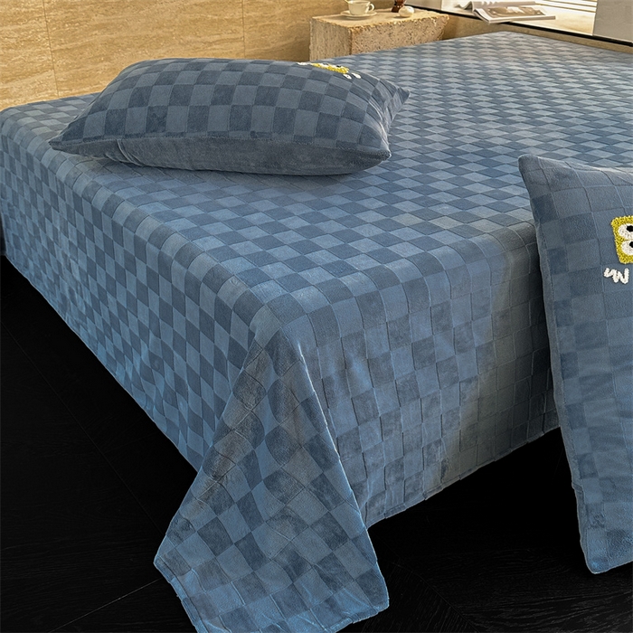 91家纺网 家纺一手货源 找家纺 （总）洋铭区（原狠狠爱） 2023新款华夫格单品绒床单