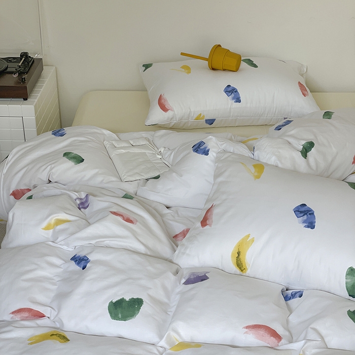 91家纺网 家纺一手货源 找家纺 窝米 2024春季新品13370全棉四件套系列 星沙