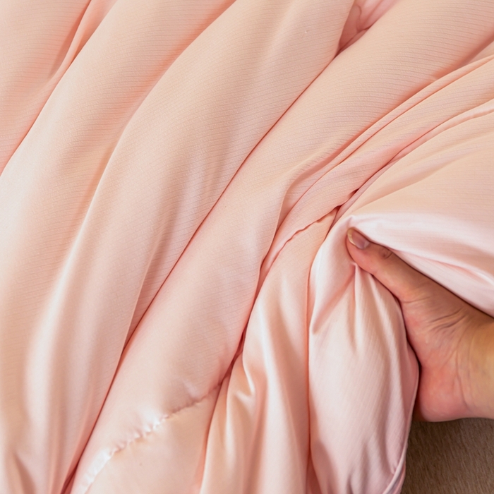 91家纺网 家纺一手货源 找家纺 瑜珠 2025超柔云感拉链二合一大豆被子母被冬被春秋被粉玉