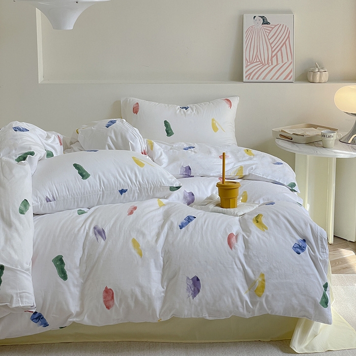 91家纺网 家纺一手货源 找家纺 窝米 2024春季新品13370全棉四件套系列 星沙