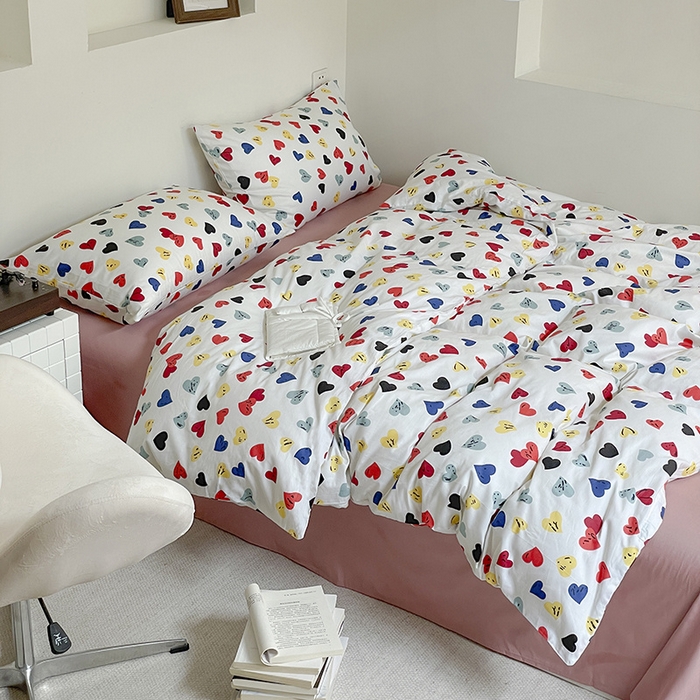 91家纺网 家纺一手货源 找家纺 窝米 2024春季新品13370全棉四件套系列 心流