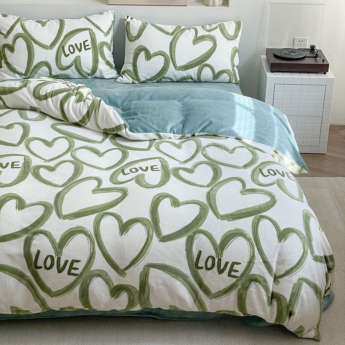 91家纺网 家纺一手货源 找家纺 （总）窝米 2023冬季新品高克重牛奶绒四件套系列