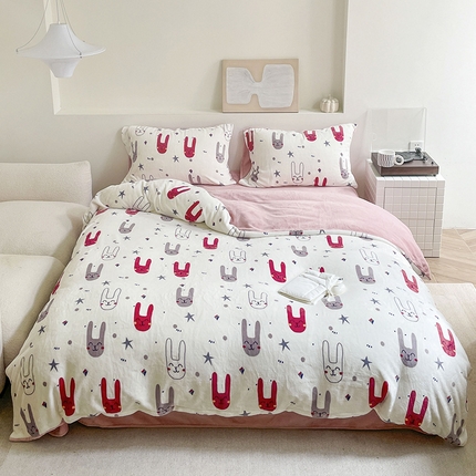 91家纺网 家纺一手货源 找家纺 （总）窝米 2023冬季新品高克重牛奶绒四件套系列