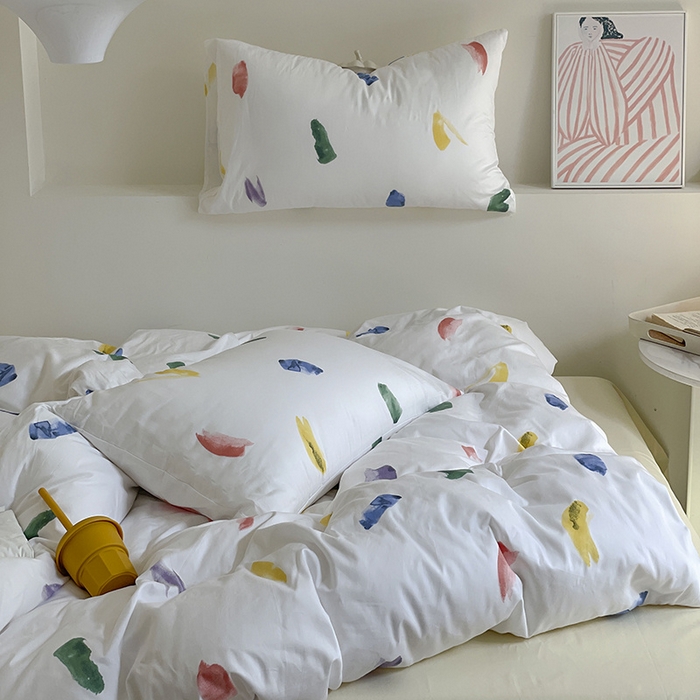 91家纺网 家纺一手货源 找家纺 窝米 2024春季新品13370全棉四件套系列 星沙