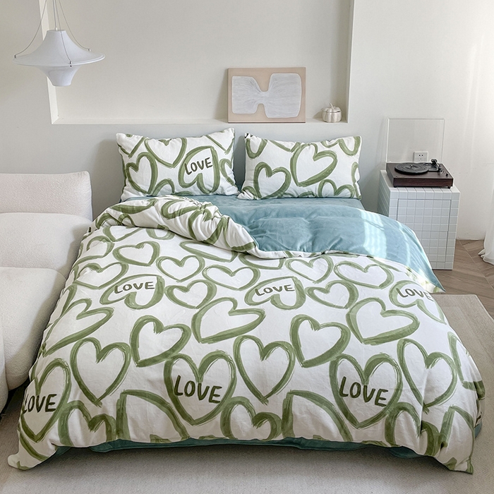 91家纺网 家纺一手货源 找家纺 （总）窝米 2023冬季新品高克重牛奶绒四件套系列