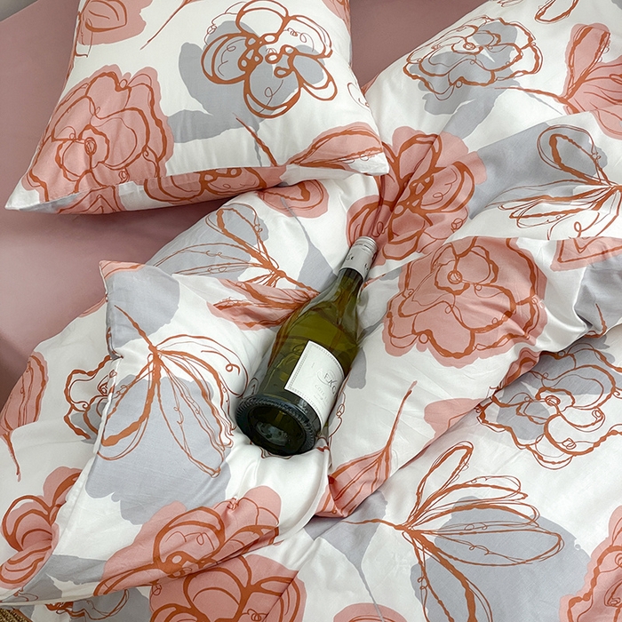 91家纺网 家纺一手货源 找家纺 窝米 2024春季新品13370全棉四件套系列 墨语