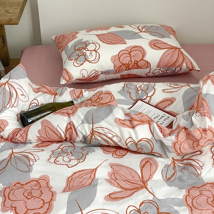 窝米 2024春季新品13370全棉四件套系列 墨语