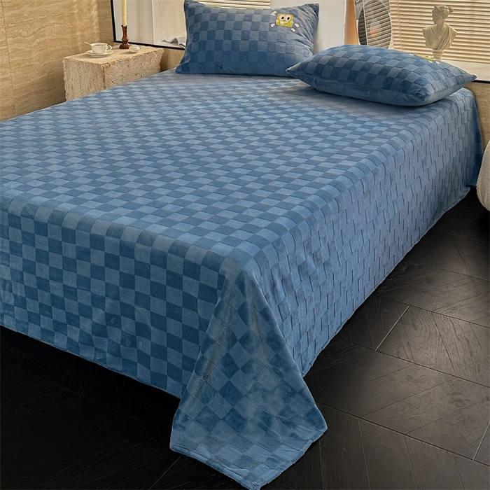 91家纺网 家纺一手货源 找家纺 （总）洋铭区（原狠狠爱） 2023新款华夫格单品绒床单