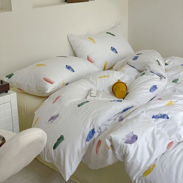 91家纺网 家纺一手货源 找家纺 窝米 2024春季新品13370全棉四件套系列 星沙