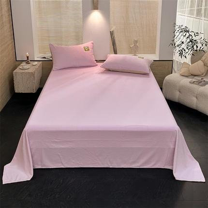洋铭区（原狠狠爱） 2023新款华夫格单品绒床单 华夫格-浅紫