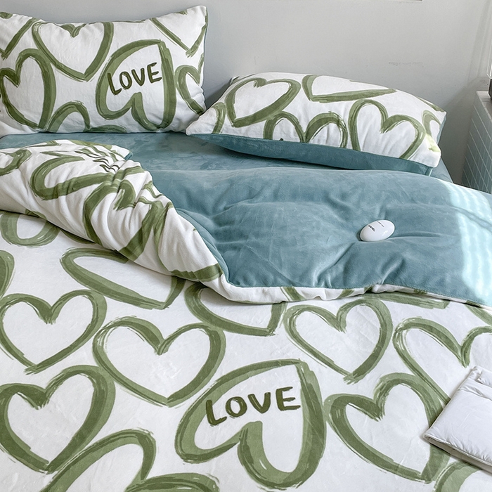 91家纺网 家纺一手货源 找家纺 （总）窝米 2023冬季新品高克重牛奶绒四件套系列