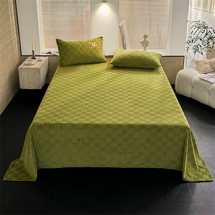 91家纺网 家纺一手货源 找家纺 （总）洋铭区（原狠狠爱） 2023新款华夫格单品绒床单