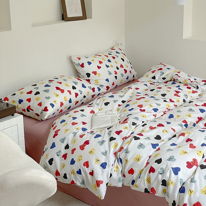 91家纺网 家纺一手货源 找家纺 窝米 2024春季新品13370全棉四件套系列 心流