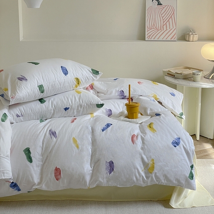 窝米 2024春季新品13370全棉四件套系列 星沙