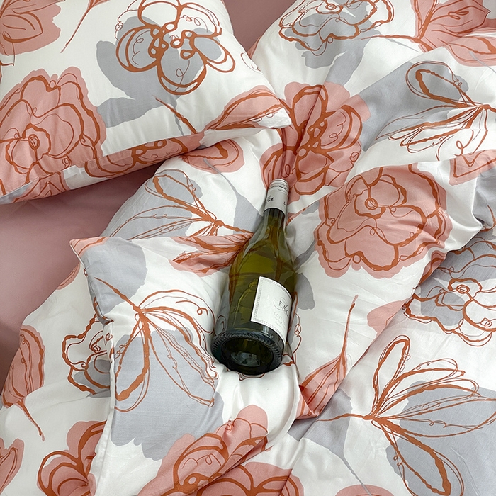 91家纺网 家纺一手货源 找家纺 窝米 2024春季新品13370全棉四件套系列 墨语