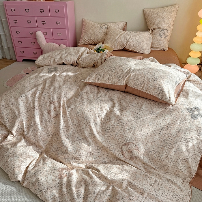 91家纺网 家纺一手货源 找家纺 千朵 2023新款全棉生态磨毛四件套第三批 巴黎