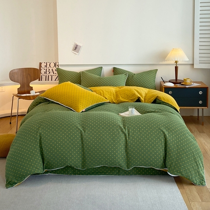 91家纺网 家纺一手货源 找家纺 （总）春皖家纺 2023新款提花两用双层纱单品套件系列 -四件套