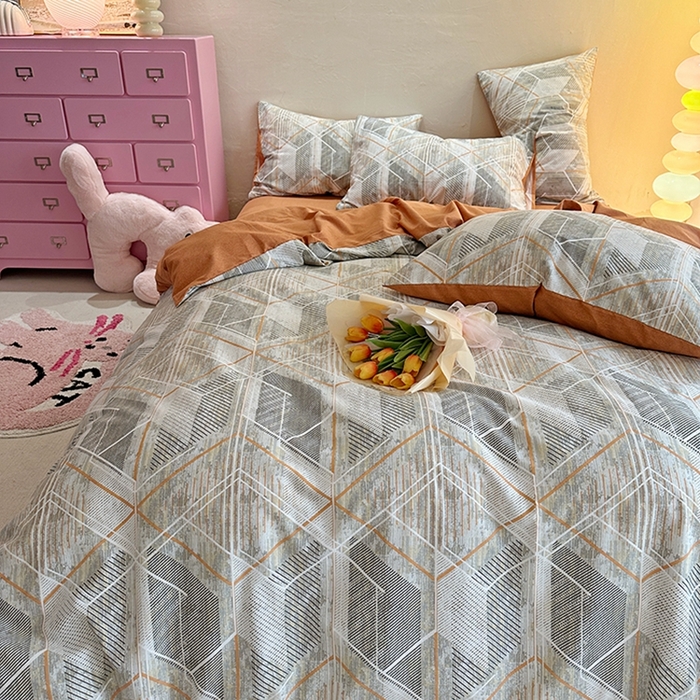 91家纺网 家纺一手货源 找家纺 千朵 2023新款全棉生态磨毛四件套第三批 格森