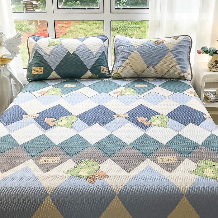 91家纺网 家纺一手货源 找家纺 2024新款40支棉加绒单床盖三件套双面可用全棉加厚婴儿绒 淘淘龙