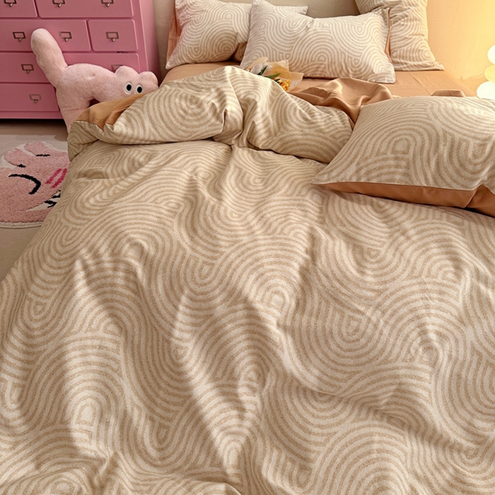 91家纺网 家纺一手货源 找家纺 千朵 2023新款全棉生态磨毛四件套第三批 维诺