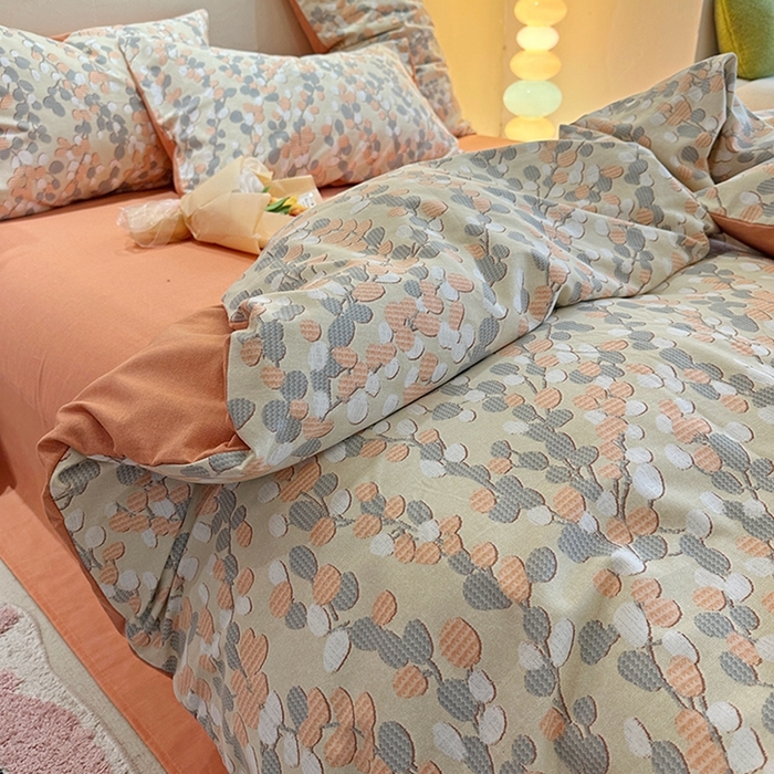 91家纺网 家纺一手货源 找家纺 千朵 2023新款全棉生态磨毛四件套第三批 曼韵