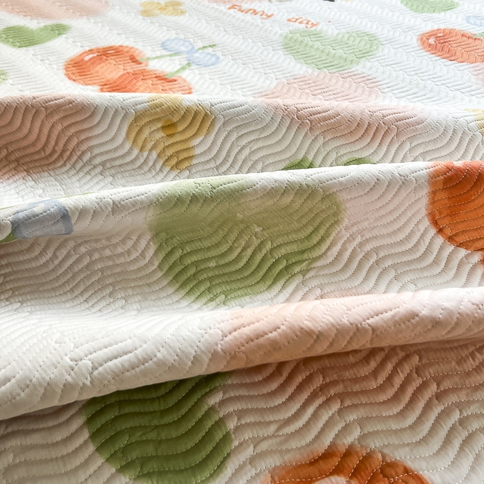 91家纺网 家纺一手货源 找家纺 2024新款40支棉加绒单床盖三件套双面可用全棉加厚婴儿绒 果然好甜