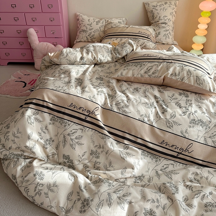 91家纺网 家纺一手货源 找家纺 千朵 2023新款全棉生态磨毛四件套第三批 简爱