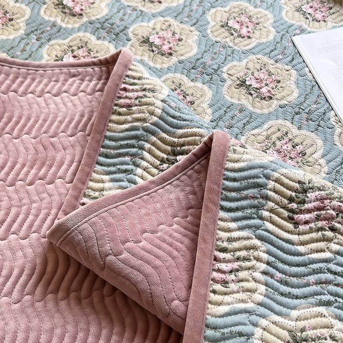 91家纺网 家纺一手货源 找家纺 2024新款40支棉加绒单床盖三件套双面可用全棉加厚婴儿绒 法蕴