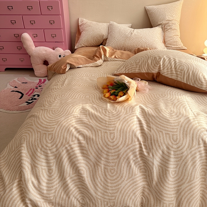 91家纺网 家纺一手货源 找家纺 千朵 2023新款全棉生态磨毛四件套第三批 维诺