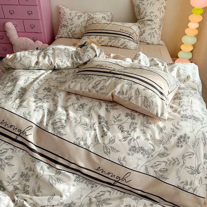 91家纺网 家纺一手货源 找家纺 千朵 2023新款全棉生态磨毛四件套第三批 简爱