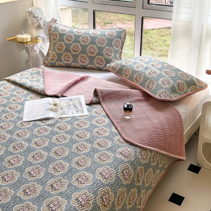 91家纺网 家纺一手货源 找家纺 2024新款40支棉加绒单床盖三件套双面可用全棉加厚婴儿绒 法蕴